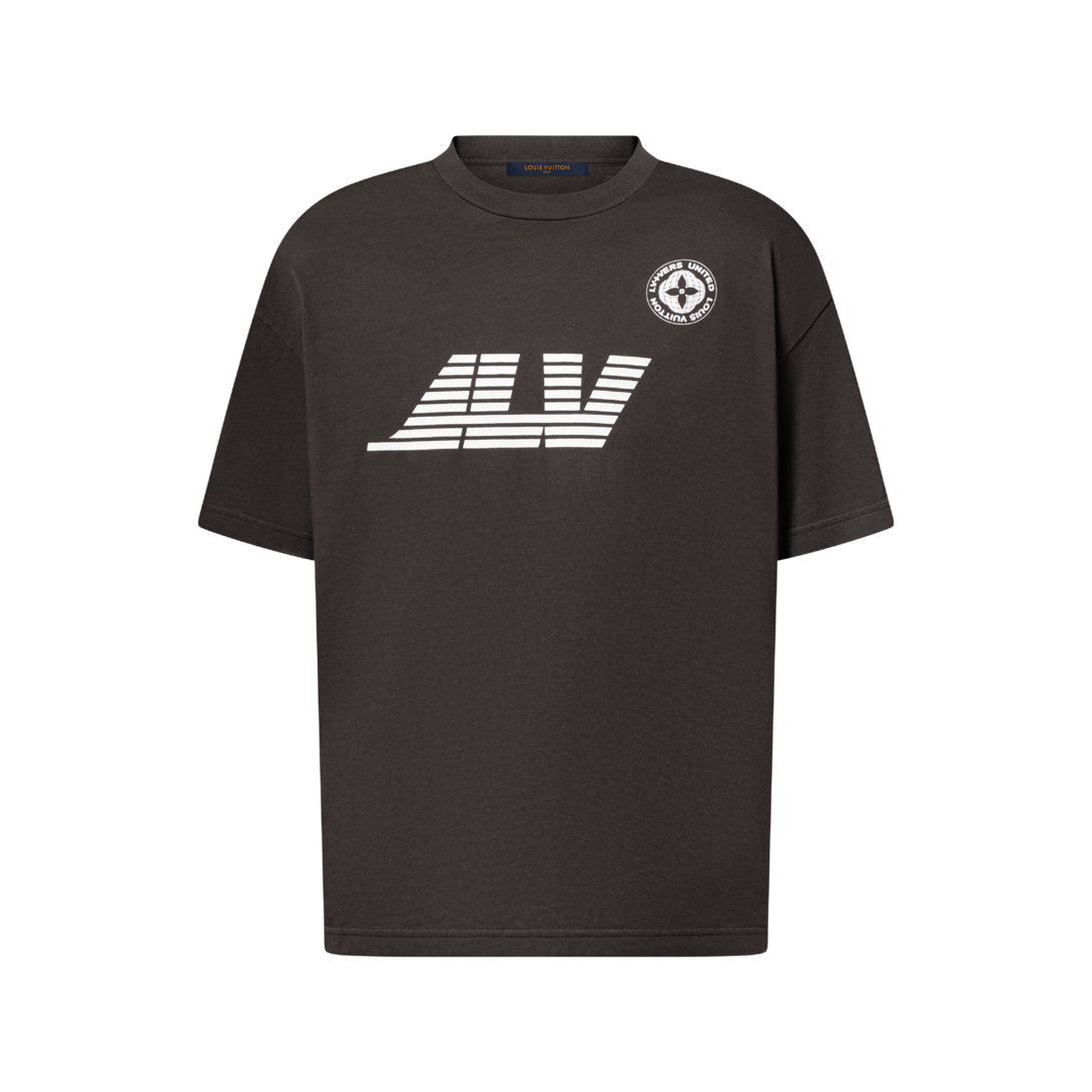 Washed Printed Cotton T-Shirt - Luxury Brown | LOUIS VUITTON